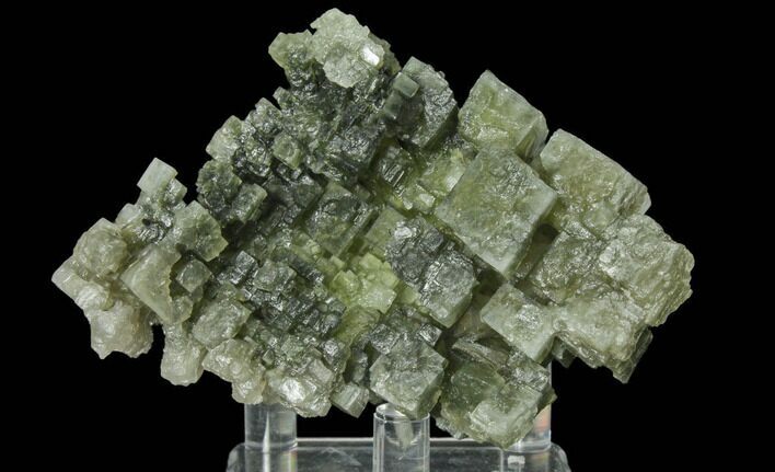 3.35" Skeletal Halite Crystals with Tolbachite - Poland